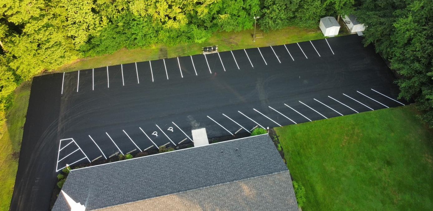 Parking lot paving